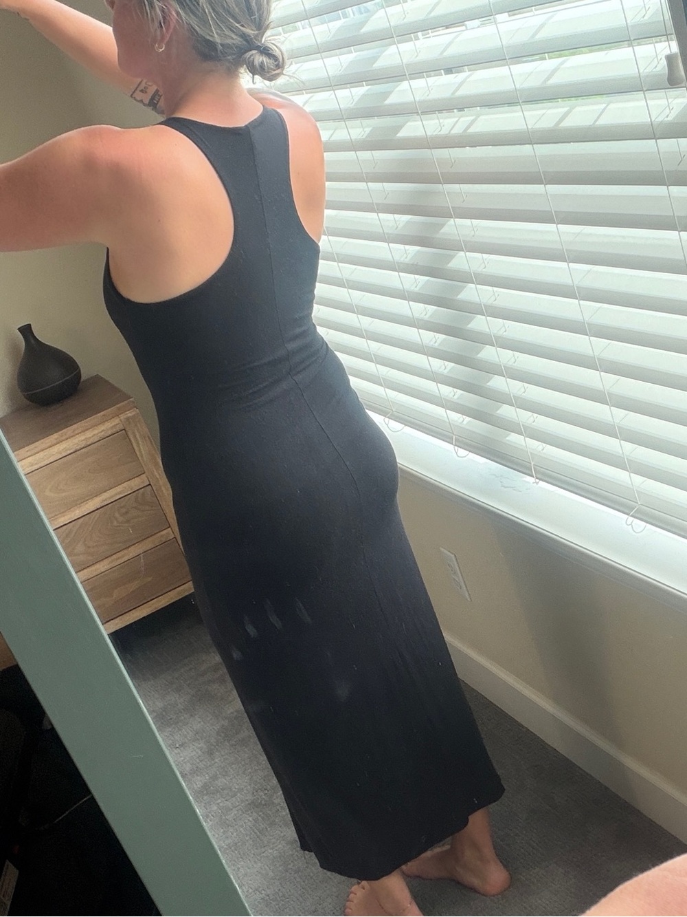 See You Monday Black Racerback Tank Maxi Dress - Picture 3 of 6